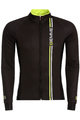 BIEMME Cyklistický dres s dlouhým rukávem zimní - BLADE WINTER - žlutá/černá