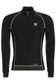 BIEMME Cyklistický dres s dlouhým rukávem zimní - FLEX WINTER  - černá/zelená
