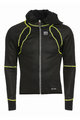 BIEMME Cyklistická zateplená bunda - NINJA - černá/žlutá