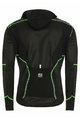 BIEMME Cyklistická zateplená bunda - NINJA - černá/zelená