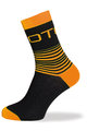 Biotex ponožky - LINES - oranžová/černá