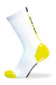 BIOTEX Cyklistické ponožky klasické - RACE - žlutá/bílá