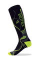 BIOTEX Cyklistické podkolenky - RACE THERMOLITE - černá/žlutá