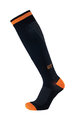 BIOTEX Cyklistické podkolenky - COMPRESSION - oranžová/černá