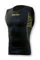 BIOTEX Cyklistické triko bez rukávů - SEAMLESS - černá/žlutá