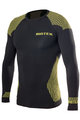 BIOTEX Cyklistické triko s dlouhým rukávem - 3D - žlutá/černá