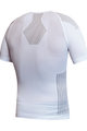 BIOTEX Cyklistické triko s krátkým rukávem - BIOFLEX RAGLAN - bílá/šedá