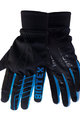 BIOTEX Cyklistické rukavice dlouhoprsté - SUPERWARM - modrá/černá