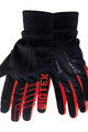 BIOTEX Cyklistické rukavice dlouhoprsté - SUPERWARM - červená/černá