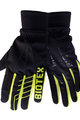 BIOTEX Cyklistické rukavice dlouhoprsté - SUPERWARM - černá/žlutá