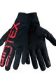 BIOTEX Cyklistické rukavice dlouhoprsté - THERMAL TOUCH GEL - černá/červená