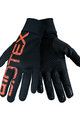 BIOTEX Cyklistické rukavice dlouhoprsté - THERMAL TOUCH GEL - oranžová/černá