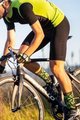 BIOTEX Cyklistické ponožky klasické - MERINO - žlutá/černá