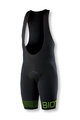 BIOTEX Cyklistické kalhoty krátké s laclem - CORDURA - černá