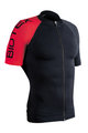 BIOTEX Cyklistický dres s krátkým rukávem - ULTRA - černá/červená