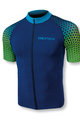 BIOTEX Cyklistický dres s krátkým rukávem - SMART - modrá/zelená