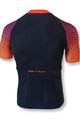 BIOTEX Cyklistický dres s krátkým rukávem - SMART - oranžová/černá