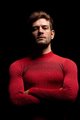 BIOTEX Cyklistické triko s dlouhým rukávem - 3D TURTLENECK - červená