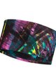 BUFF Cyklistická čelenka - COOLNET UV+® WIDE - růžová/černá/žlutá/modrá