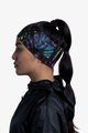 BUFF Cyklistická čelenka - COOLNET UV+® WIDE - růžová/černá/žlutá/modrá