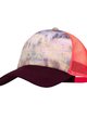 BUFF Cyklistická čepice - TRUCKER DERAMA - bordó/oranžová