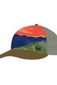 BUFF Cyklistická čepice - TRUCKER PANORÁMA - oranžová/modrá/zelená