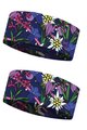 BUFF Cyklistická čelenka - COOLNET UV FLOWERS - fialová/modrá/růžová