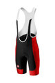 CASTELLI Cyklistické kalhoty krátké s laclem - EVOLUZIONE 2.0 - černá/červená