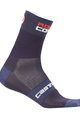 CASTELLI Cyklistické ponožky klasické - ROSSO CORSA 9 - modrá