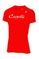 CASTELLI Cyklistické triko s krátkým rukávem - CLASSIC W - červená