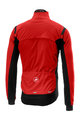 CASTELLI Cyklistická zateplená bunda - ALPHA ROS - červená/černá
