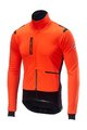 CASTELLI Cyklistická zateplená bunda - ALPHA ROS - oranžová/černá