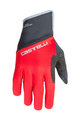 CASTELLI Cyklistické rukavice dlouhoprsté - SCALDA PRO - červená/černá