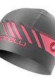 CASTELLI Cyklistická čepice - ARRIVO 3 THERMO - šedá/růžová