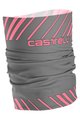 CASTELLI Cyklistický nákrčník - ARRIVO 3 THERMO - šedá/růžová