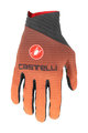 CASTELLI Cyklistické rukavice dlouhoprsté - CW 6.1 CROSS - oranžová