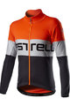 CASTELLI Cyklistická zateplená bunda - PROLOGO WINTER - oranžová/šedá