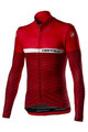 CASTELLI Cyklistický dres s dlouhým rukávem zimní - MARINAIO LONG - červená/bílá