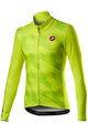 CASTELLI Cyklistický dres s dlouhým rukávem zimní - CUBI LONG - žlutá