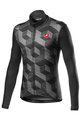 CASTELLI Cyklistický dres s dlouhým rukávem zimní - CUBI LONG - černá/šedá