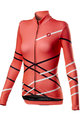 CASTELLI Cyklistický dres s dlouhým rukávem zimní - DIAGONAL LADY WINTER - růžová