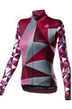 CASTELLI Cyklistický dres s dlouhým rukávem zimní - TRIANGOLO MID LADY W - růžová/šedá
