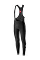 CASTELLI Cyklistické kalhoty dlouhé s laclem - VELOCISSIMO WINTER - černá