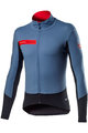 CASTELLI Cyklistická zateplená bunda - BETA RoS - světle modrá/černá