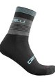 CASTELLI Cyklistické ponožky klasické - LINEA 15 WINTER - růžová/modrá
