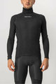 CASTELLI Cyklistické triko s dlouhým rukávem - FLANDERS WARM NECK - černá
