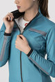 CASTELLI Cyklistická zateplená bunda - DINAMICA LADY WINTER - světle modrá
