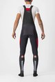 CASTELLI Cyklistické kalhoty dlouhé s laclem - SORPASSO RoS WINTER - červená/černá