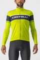 CASTELLI Cyklistický dres s dlouhým rukávem zimní - PASSISTA - žlutá