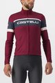 CASTELLI Cyklistický dres s dlouhým rukávem zimní - PASSISTA - bordó